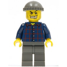 wc002 World City Police Plaid Button Shirt